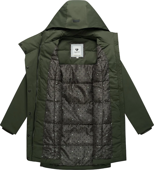 Ragwear Kurzmantel »Pavleen Y« Griffiger Damen Mantel mit hohem Kragen