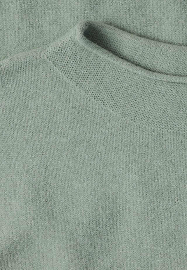 STREET ONE Kurzarmpullover mit Stehkragen