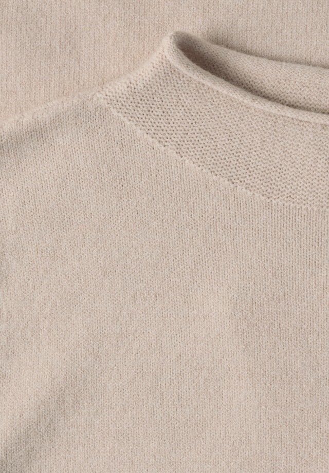 STREET ONE Kurzarmpullover mit Stehkragen