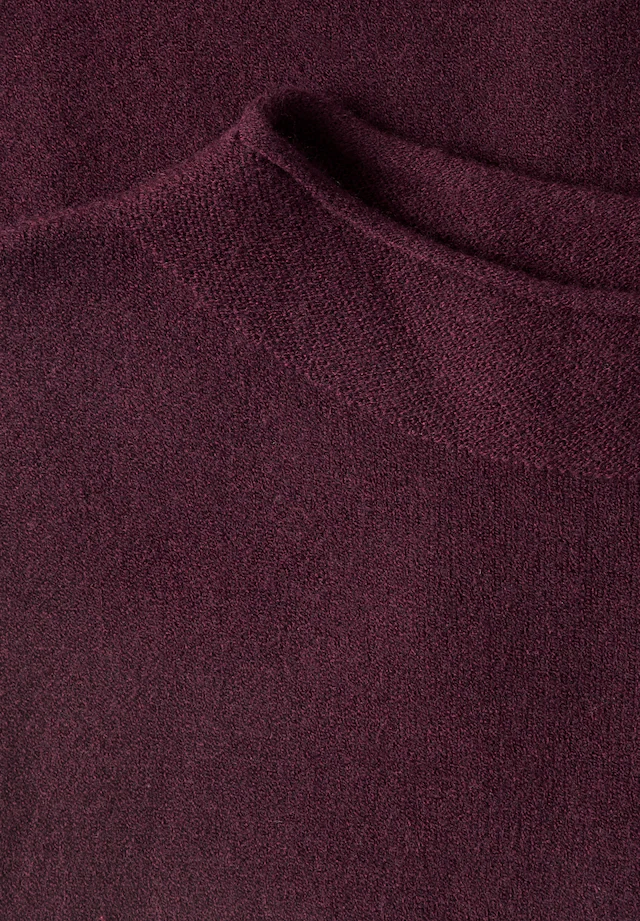 STREET ONE Kurzarmpullover mit Stehkragen