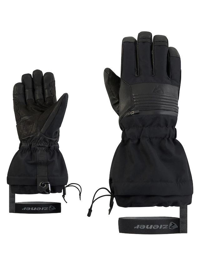 Ziener Skihandschuhe »CEVEDALE-Z AQUASHIELD® PrimaLoft®« wasserdicht, winddicht, warm, taktile Lederinnenhand, lange Stulpe