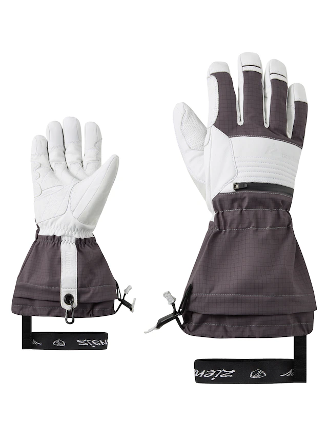 Ziener Skihandschuhe »CEVEDALE-Z AQUASHIELD® PrimaLoft®« wasserdicht, winddicht, warm, taktile Lederinnenhand, lange Stulpe