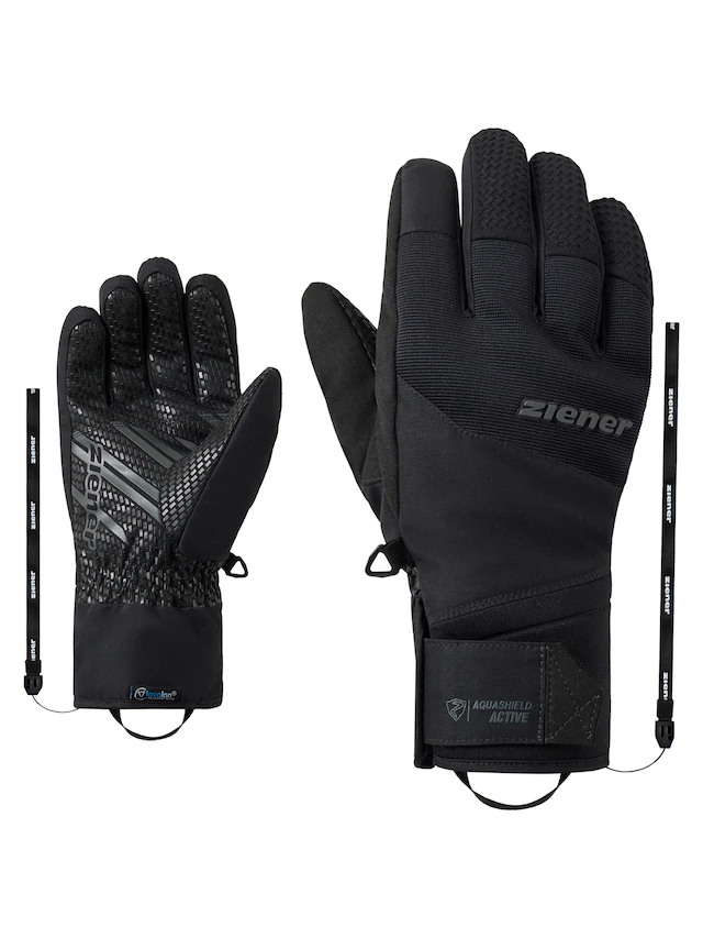 Ziener Skihandschuhe »GASTIUS-Z AQUASHIELD® lavalan®« wasserdicht, winddicht, atmungsaktiv, Wollwattierung