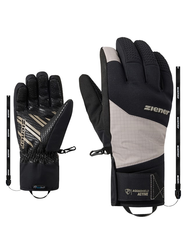 Ziener Skihandschuhe »GASTIUS-Z AQUASHIELD® lavalan®« wasserdicht, winddicht, atmungsaktiv, Wollwattierung