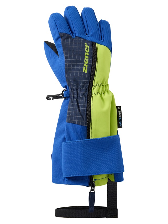 Ziener Skihandschuhe »LIEKE-Z AQUASHIELD® KINDER« warm,wasser- und windddicht, atmungsaktiv, extra langer Reißverschluss