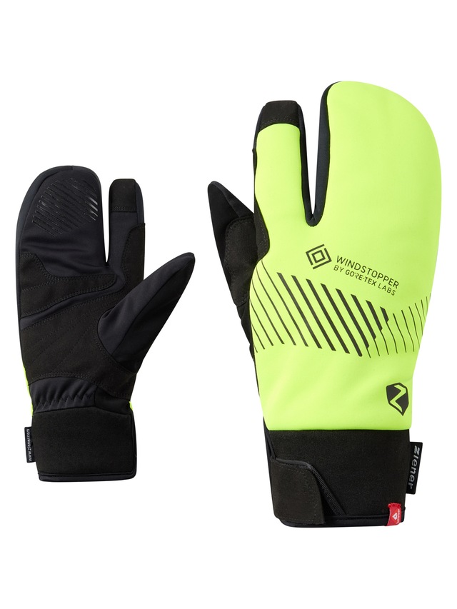 Ziener Fahrradhandschuhe »DOMAS-Z WINDSTOPPER® by GORE TEX LABS® TOUCH« winddicht, wasserabweisend, atmungsaktiv, extra warm durch PrimaLoft®