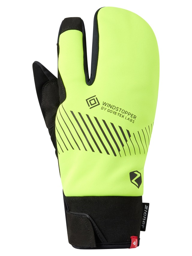 Ziener Fahrradhandschuhe »DOMAS-Z WINDSTOPPER® by GORE TEX LABS® TOUCH« winddicht, wasserabweisend, atmungsaktiv, extra warm durch PrimaLoft®