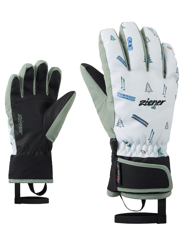 Ziener Skihandschuhe »LAXI-Z AQUASHIELD® PrimaLoft® MÄDCHEN« wasserdicht, winddicht, atmungsaktiv, extra warm durch PrimaLoft®