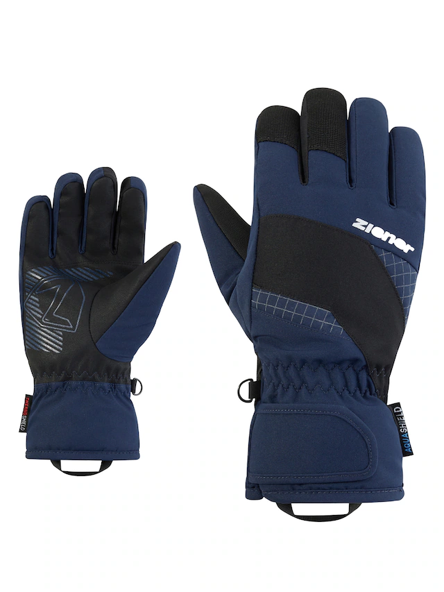 Ziener Skihandschuhe »LUUKI-Z AQUASHIELD® JUNIOR« wasserdicht, winddicht, atmungsaktiv, warmes Fleece Futter