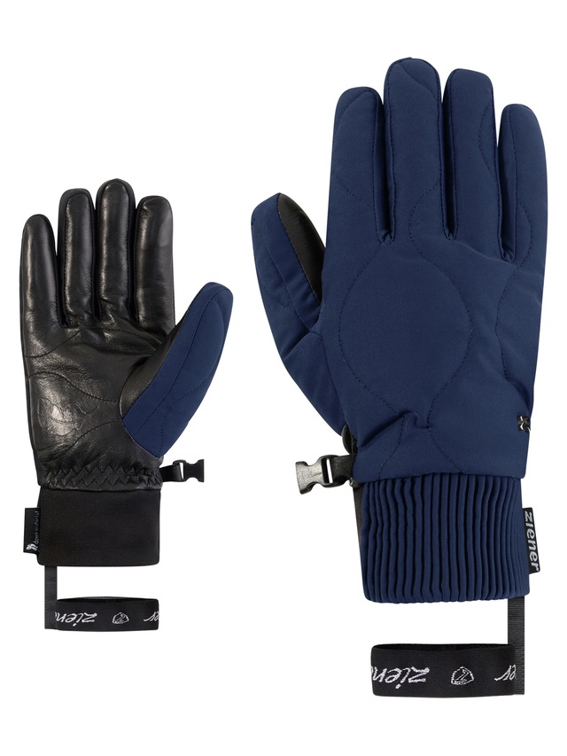 Ziener Skihandschuhe »KYMARY-Z AQUASHIELD® DAUNENFÜTTERUNG DAMEN« wasserdicht, winddicht, extra warm, Lederinnenhand, Plüschfutter
