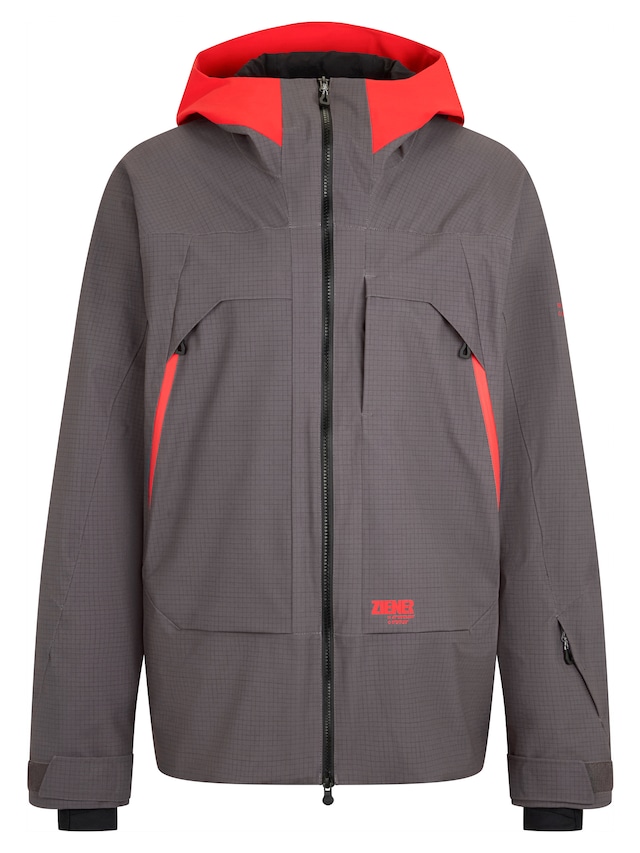 Ziener Skijacke »RAFINO-Z AQUASHIELD® HERREN« wasser- u. winddicht, atmungsaktiv, unwattiert, Innenfutter aus Wolle