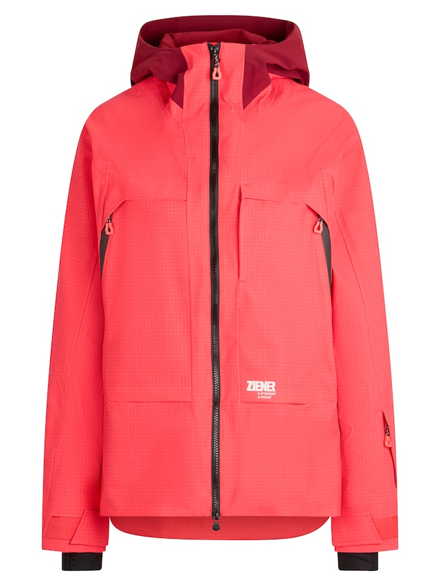 Ziener Skijacke »RAFINA-Z AQUASHIELD® DAMEN« wasser- u. winddicht, atmungsaktiv, unwattiert, Innenfutter aus Wolle