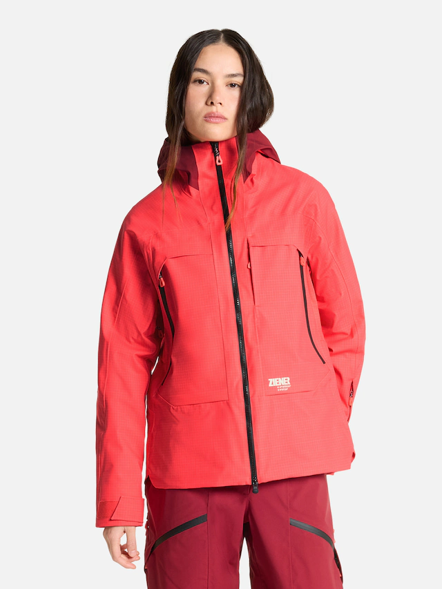 Ziener Skijacke »RAFINA-Z AQUASHIELD® DAMEN« wasser- u. winddicht, atmungsaktiv, unwattiert, Innenfutter aus Wolle