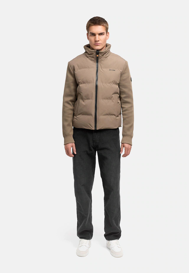 Stone Harbour Outdoorjacke »Eeron XX« ohne Kapuze Warme Jacke mit Strukturstrick in Piqué-Optik