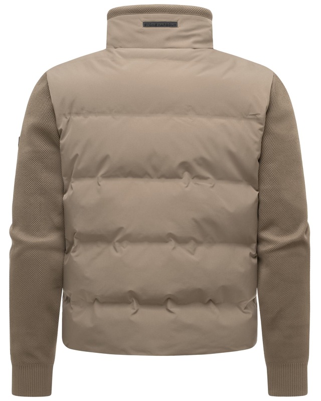 Stone Harbour Outdoorjacke »Eeron XX« ohne Kapuze Warme Jacke mit Strukturstrick in Piqué-Optik