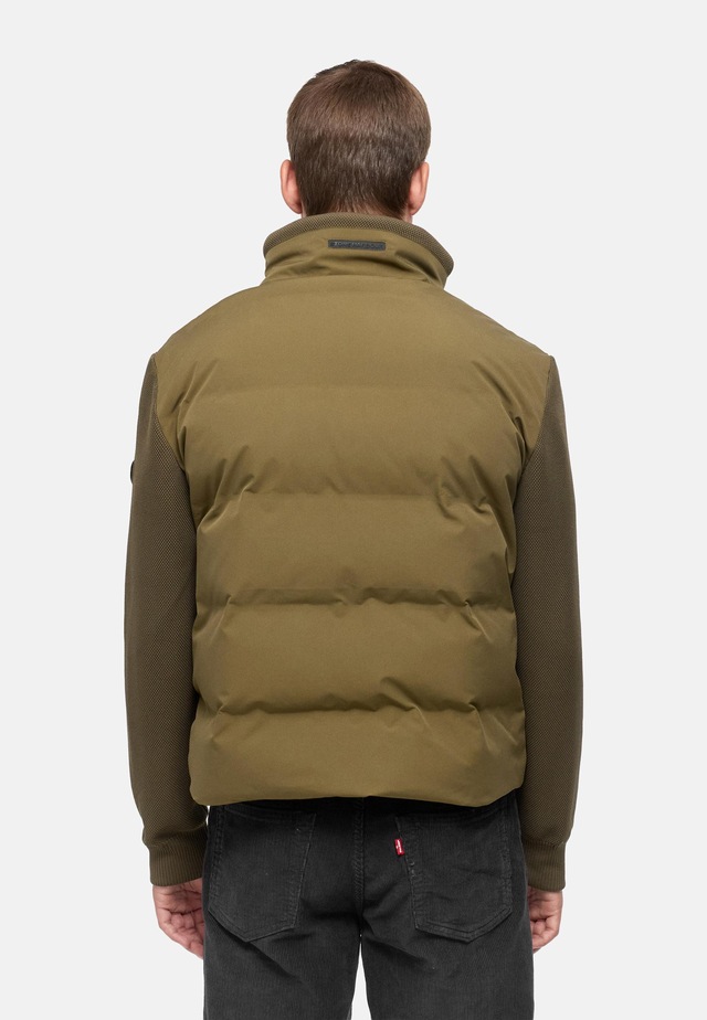 Stone Harbour Outdoorjacke »Eeron XX« ohne Kapuze Warme Jacke mit Strukturstrick in Piqué-Optik