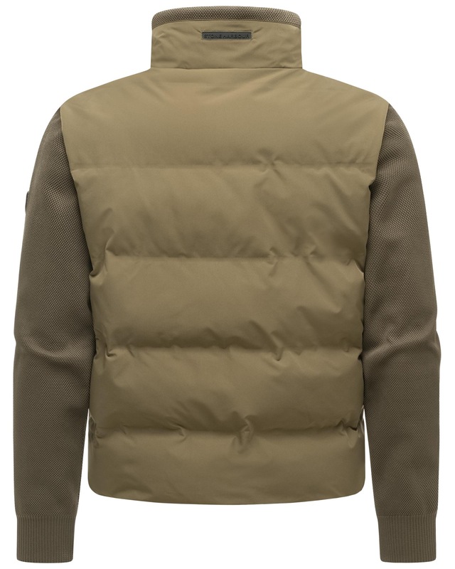 Stone Harbour Outdoorjacke »Eeron XX« ohne Kapuze Warme Jacke mit Strukturstrick in Piqué-Optik