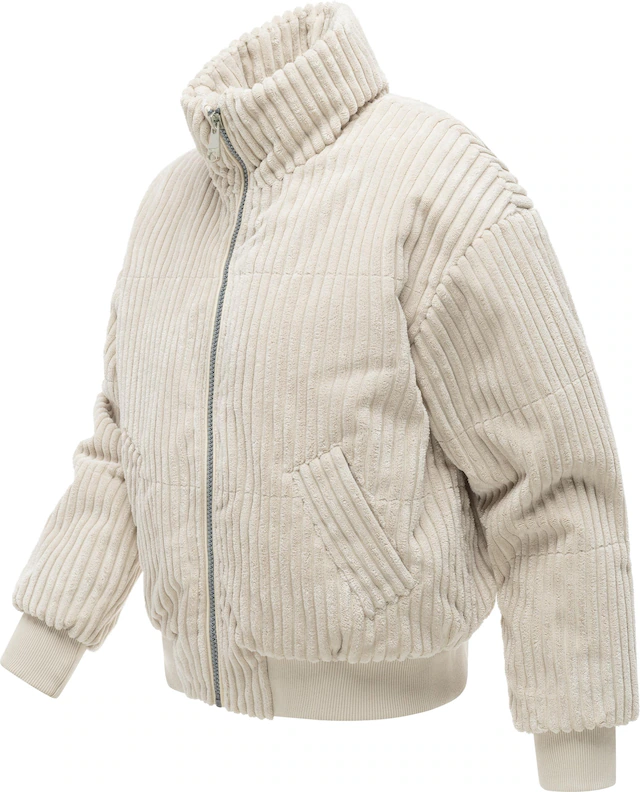 Ragwear Cordjacke »Tillie Cordy Y« ohne Kapuze Warme Damen Kordjacke mit Stehkragen