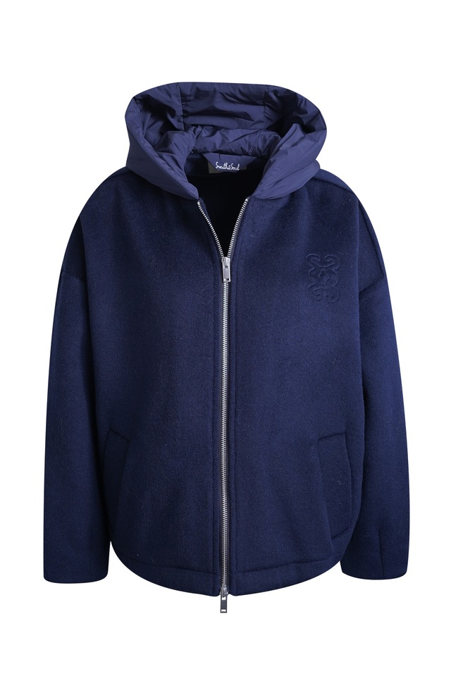 Smith & Soul Outdoorjacke mit Kapuze mit zwei Reißverschlüssen seitlich am Saum