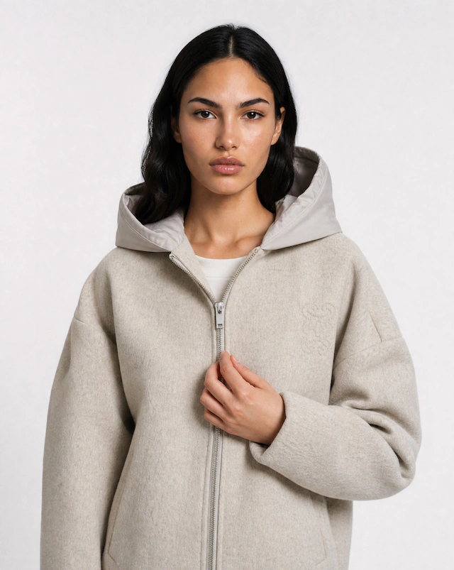 Smith & Soul Outdoorjacke mit Kapuze mit zwei Reißverschlüssen seitlich am Saum