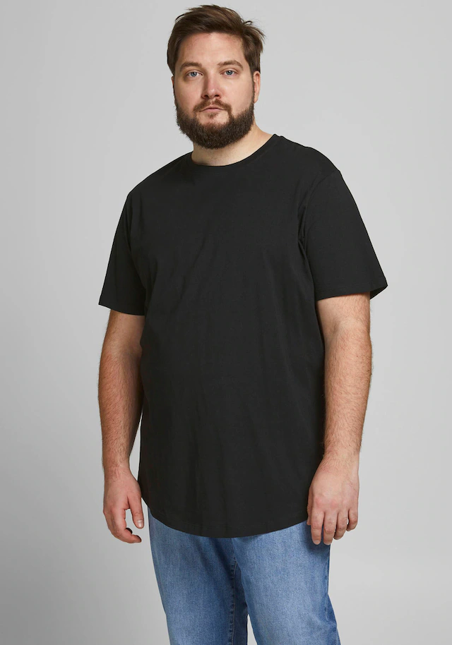 Jack & Jones PlusSize T-Shirt »NOA TEE« mit abgerundetem Saum, bis Größe 6XL