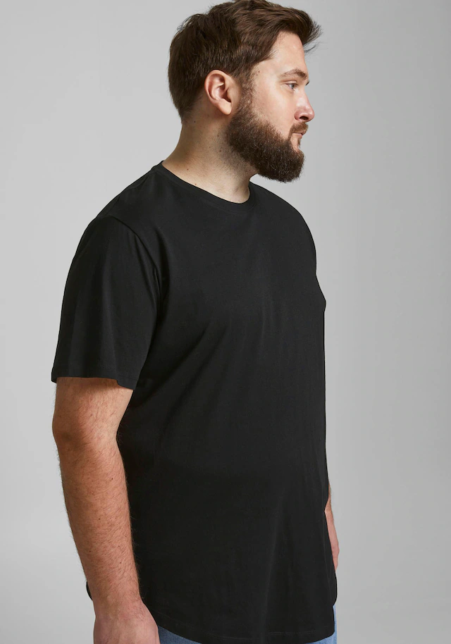 Jack & Jones PlusSize T-Shirt »NOA TEE« mit abgerundetem Saum, bis Größe 6XL