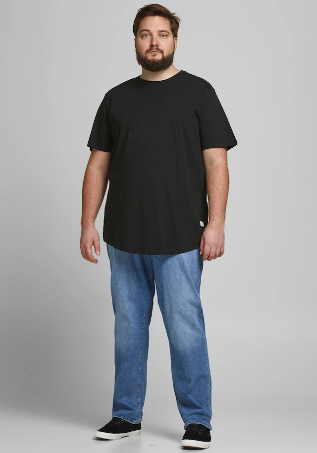 Jack & Jones PlusSize T-Shirt »NOA TEE« mit abgerundetem Saum, bis Größe 6XL
