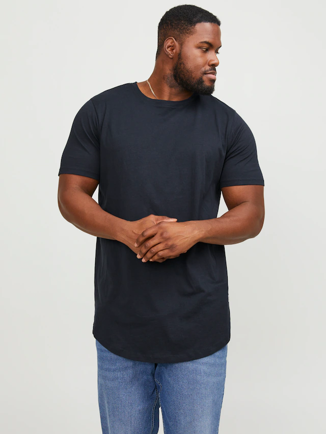 Jack & Jones PlusSize T-Shirt »NOA TEE« mit abgerundetem Saum, bis Größe 6XL