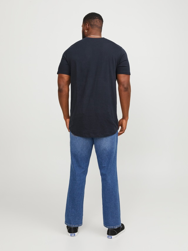 Jack & Jones PlusSize T-Shirt »NOA TEE« mit abgerundetem Saum, bis Größe 6XL