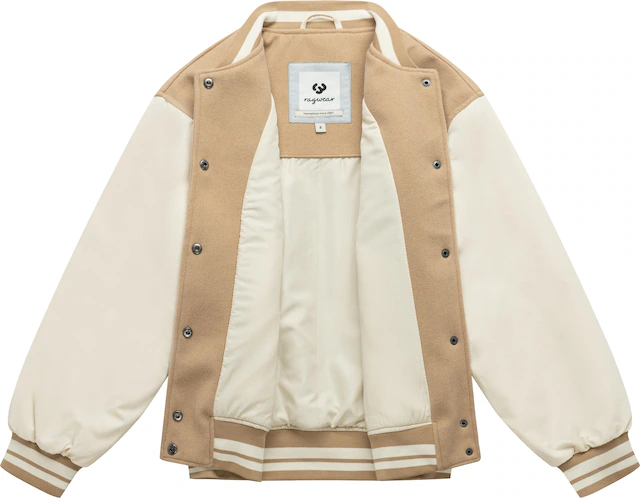 Ragwear Collegejacke »Clubie Y« ohne Kapuze modische Damen Bomberjacke mit Rippstrick-Details