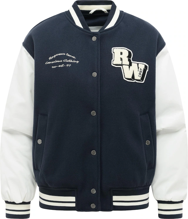 Ragwear Collegejacke »Clubie Y« ohne Kapuze modische Damen Bomberjacke mit Rippstrick-Details