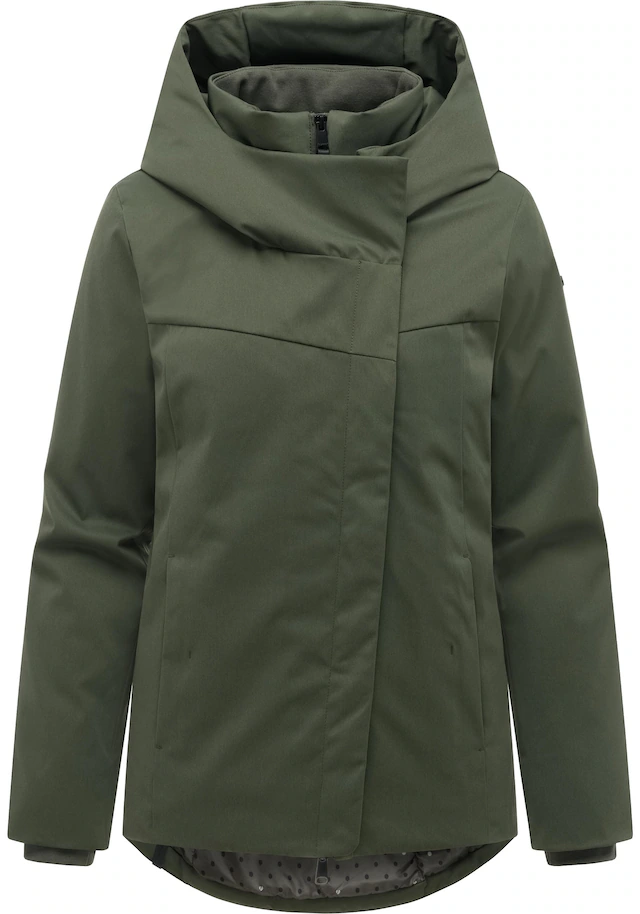 Ragwear Funktionsjacke »Pavleen Short Y« mit Kapuze Warme Damen Winterjacke mit Stehkragen und Kapuze