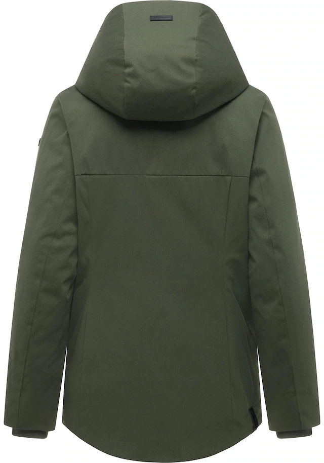 Ragwear Funktionsjacke »Pavleen Short Y« mit Kapuze Warme Damen Winterjacke mit Stehkragen und Kapuze