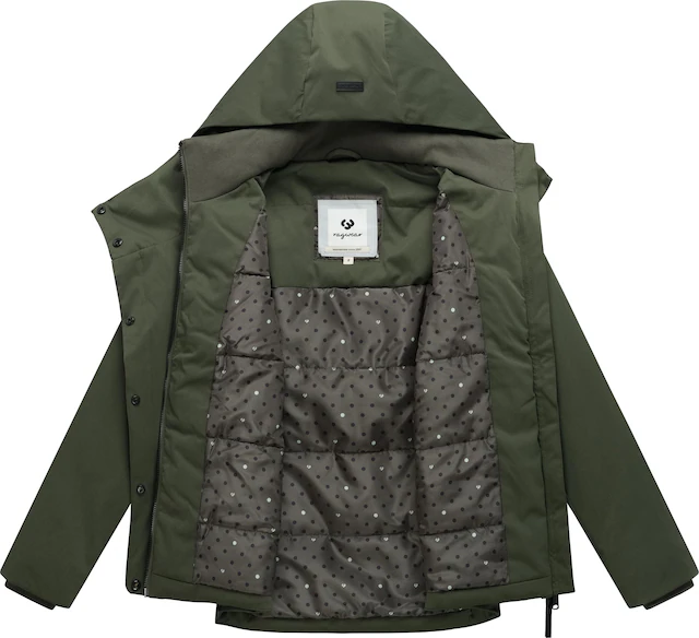 Ragwear Funktionsjacke »Pavleen Short Y« mit Kapuze Warme Damen Winterjacke mit Stehkragen und Kapuze