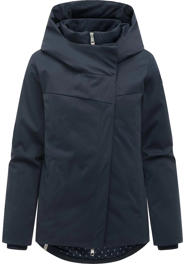 Ragwear Funktionsjacke »Pavleen Short Y« mit Kapuze Warme Damen Winterjacke mit Stehkragen und Kapuze