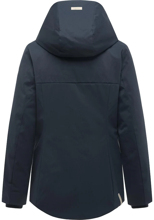 Ragwear Funktionsjacke »Pavleen Short Y« mit Kapuze Warme Damen Winterjacke mit Stehkragen und Kapuze