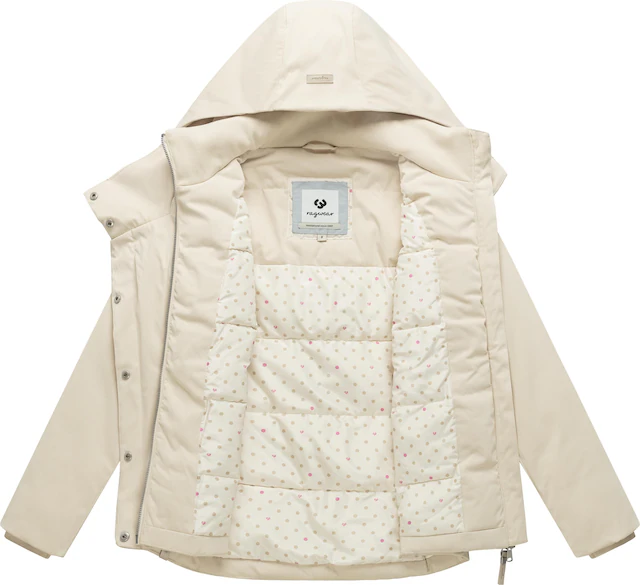 Ragwear Funktionsjacke »Pavleen Short Y« mit Kapuze Warme Damen Winterjacke mit Stehkragen und Kapuze
