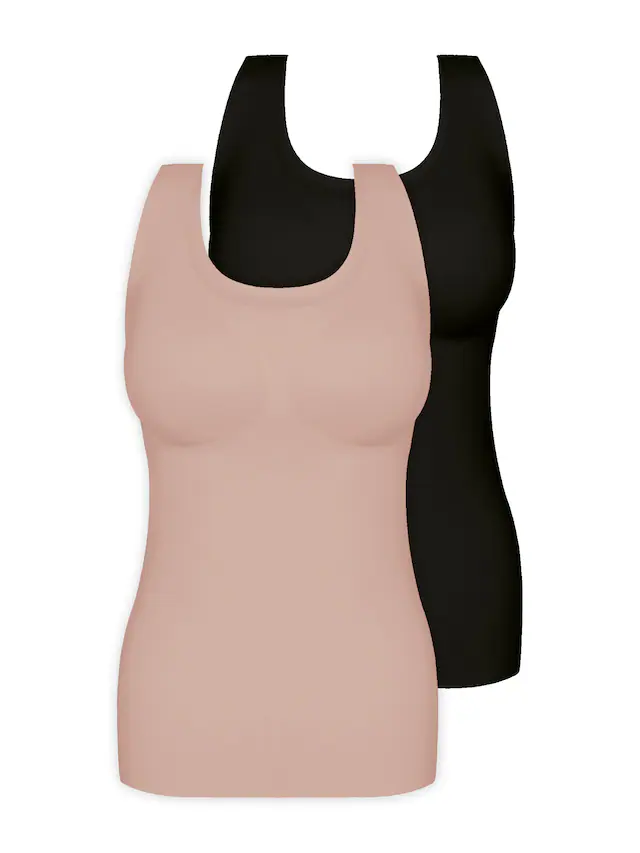 Sassa Achseltop »2er Pack BH-Shirt mit herausnehmbaren Pads bonded micro« 2 Stück,