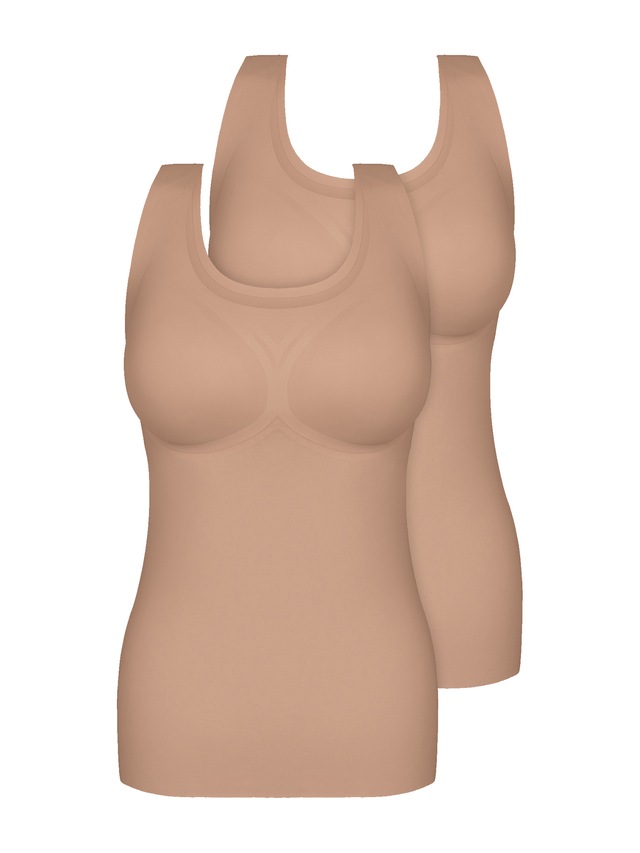 Sassa Achseltop »2er Pack BH-Shirt mit herausnehmbaren Pads bonded micro« 2 Stück,