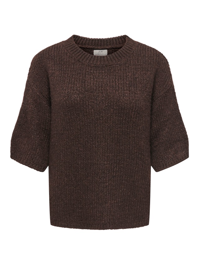 JDY Strickpullover »JDYDICTE S/S PULL O-NECK KNT NOOS« Kunstfaser, knit fit