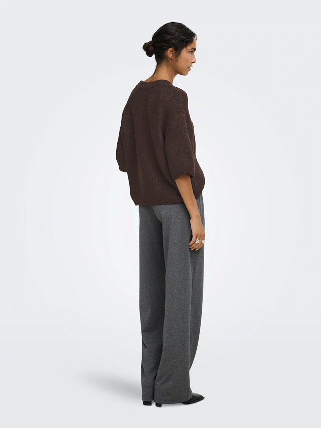 JDY Strickpullover »JDYDICTE S/S PULL O-NECK KNT NOOS« Kunstfaser, knit fit