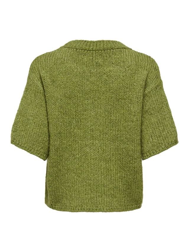 JDY Strickpullover »JDYDICTE S/S PULL O-NECK KNT NOOS« Kunstfaser, knit fit