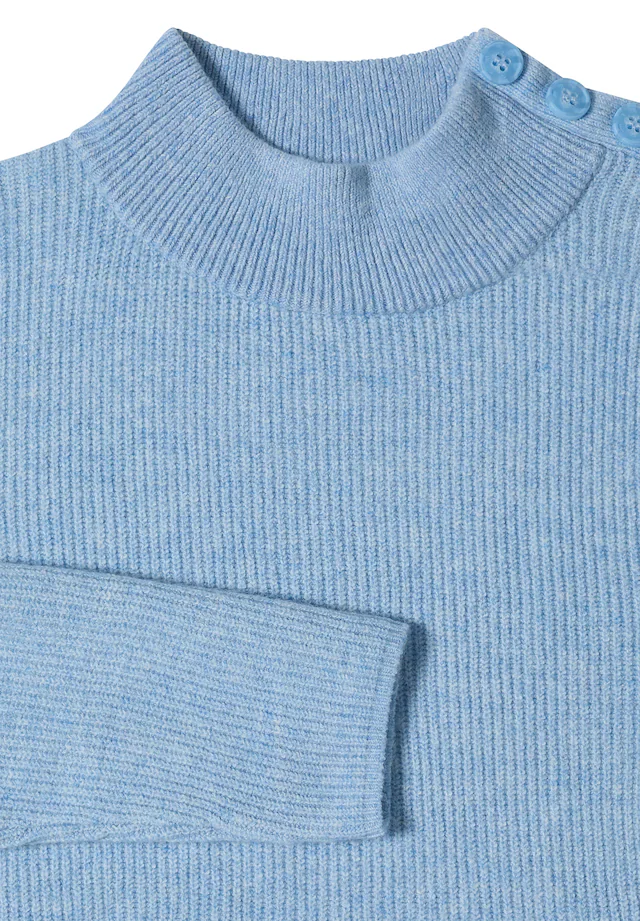 Cecil Stehkragenpullover aus softem Materialmix