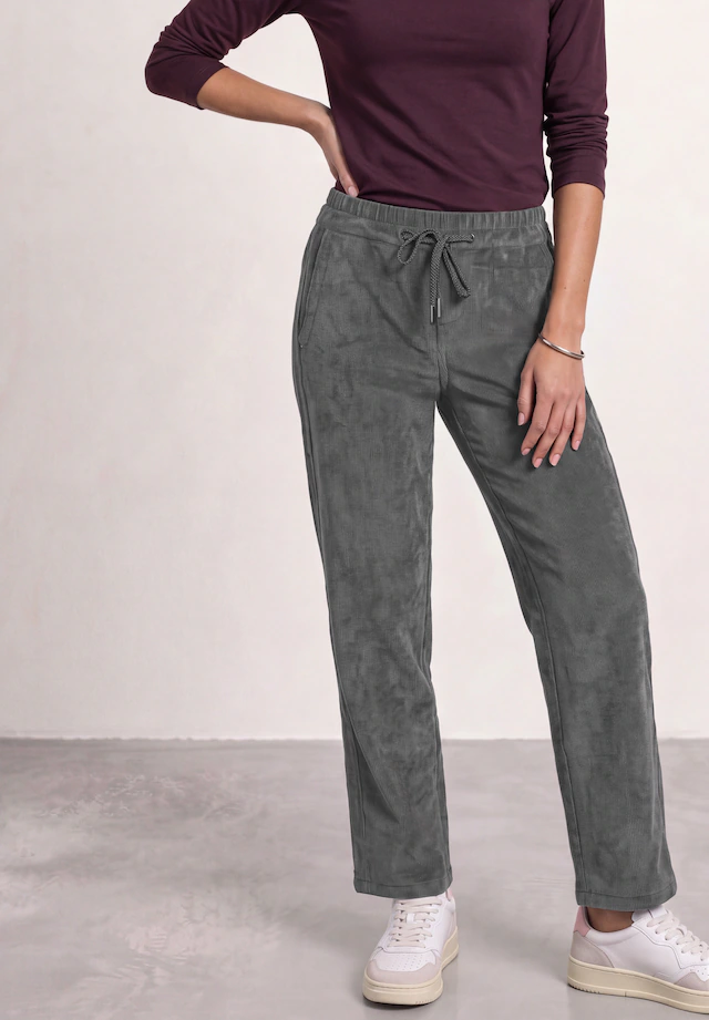 STREET ONE Cordhose Elastikbund mit Tunnelzug