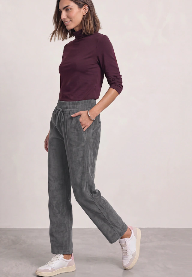 STREET ONE Cordhose Elastikbund mit Tunnelzug