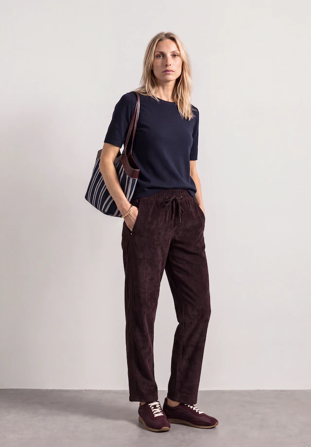 STREET ONE Cordhose Elastikbund mit Tunnelzug