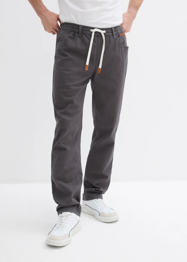 bonprix Schlupfhose in Stretch-Qualität, mit elastischem Bund, Regular Fit, im Casual-Stil