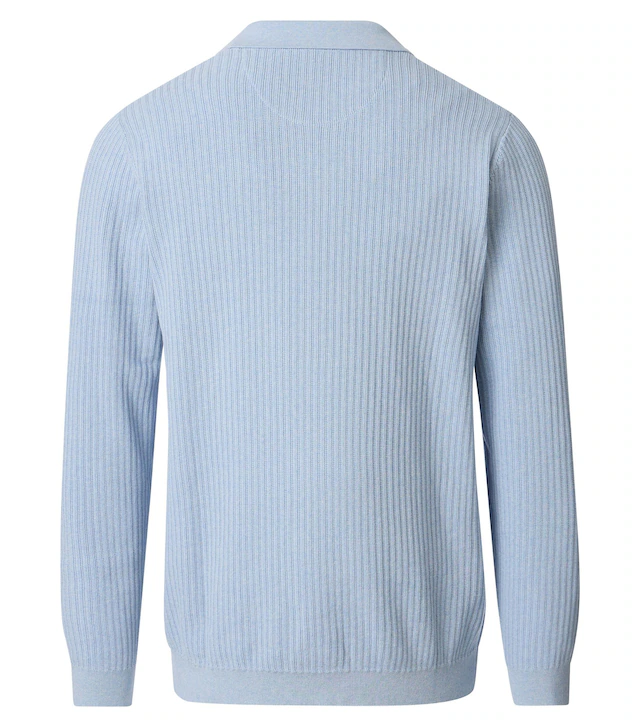 VENTI Polokragenpullover »VENTI Polo-Shirt langarm gemustert«