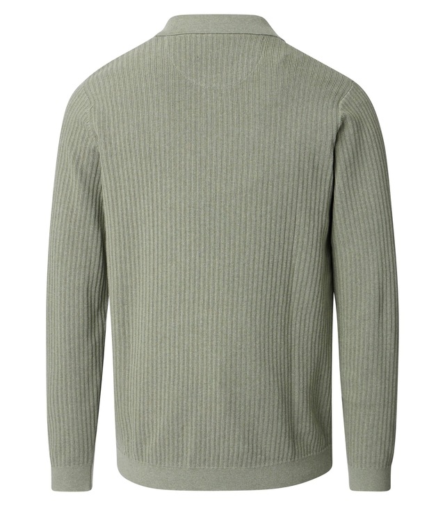 VENTI Polokragenpullover »VENTI Polo-Shirt langarm gemustert«