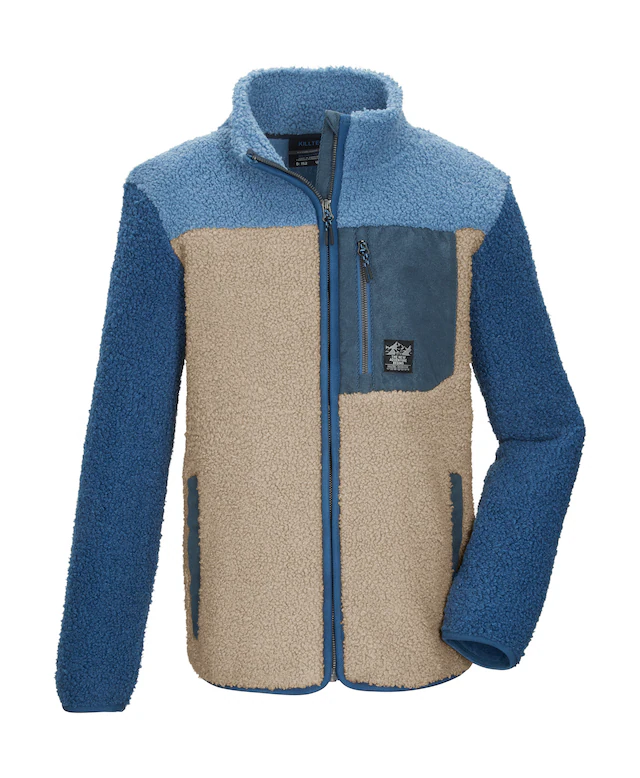 Killtec Fleecejacke »KOW 143 BYS FLC JCKT« Weiche Sherpa Fleecejacke, Kinnschutz, elastische Bündchen